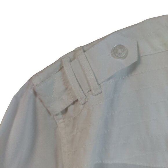 Machine Custom Co. Men's White Woven Casual Button Front Shirt - Picture 5 of 11